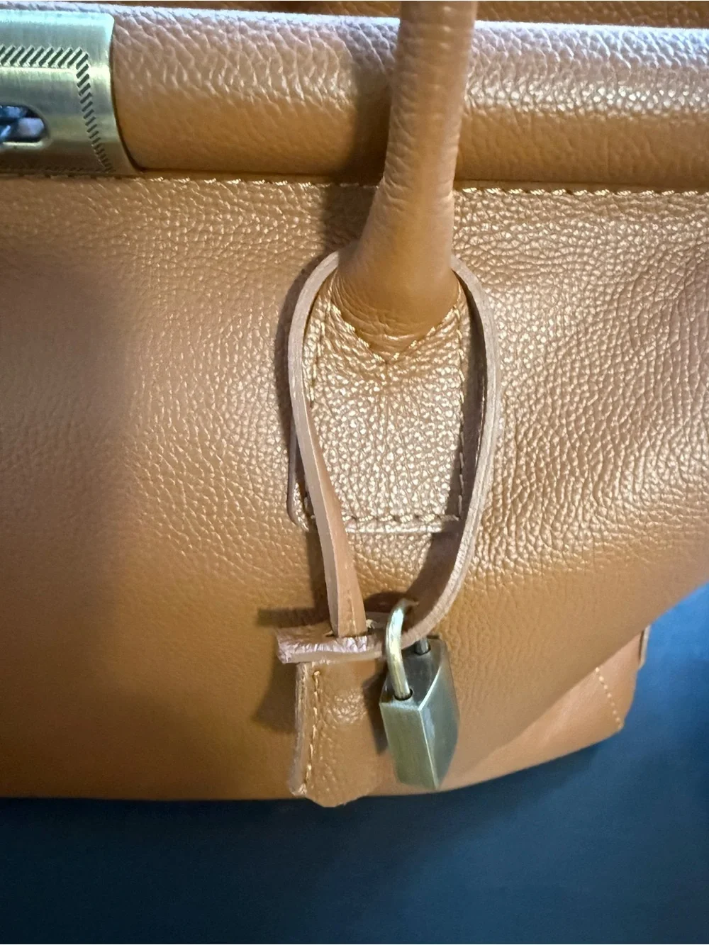 Genuine Leather Handbag - Made in Italy